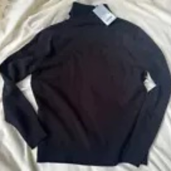 Perfect SKI Melani Active Stars Ribbed Knit Turtleneck Sweater Blk/White sXL NWT - Picture 3 of 6